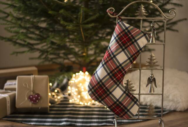Farmhouse Plaid Christmas Stockings - image 1