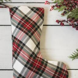 Farmhouse Plaid Christmas Stockings - thumbnail 2