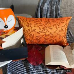Orange Halloween Pillow, Decor, Home Gift, Oblong/Lumbar Rectangle Pillow Cover Embroidered - Juicy - thumbnail 2