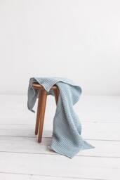 Baby Bath Towels Set, Blue Baby Towels Linen Towel, Blue Beach Towel, Waffle Towel, Guest Towel, Linen Cotton Face Towel