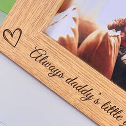 First Father's Day As My Daddy - Personalised Engraved Photo Frame Choice Of Landscape Or Portrait Ideal Gift - thumbnail 2