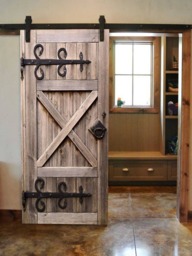 Door Wall Sticker Barn Door/ Old Rustic Decal/ Sliding Wallpapers For Doors/ Interior Door/Peel & Stick Mural - thumbnail 3