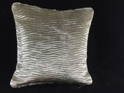 Elegant Silver Pleated Velvet Dainty Small Cushions With Inserts - thumbnail 1