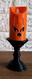 Halloween Spooky Candle Set - Led Flameless Candles Home Decor Trick Or Treat Display Pumpkin Ghost
