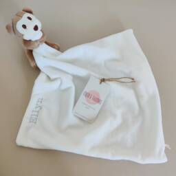 Personalised Plush Animal Baby Comforter Blanket - thumbnail 1