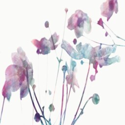 Floral Duvet Cover, Watercolor Flowers Duvet, Off-White Cover, Bedding, Bedroom Decor, Pastel Watercolor Bedding - thumbnail 3