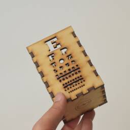 Wood Snellen Eye Chart Pen Holder, Optometry Pen Holder, Gift, Optometrist, Doctor Chart, Eye Power - thumbnail 4