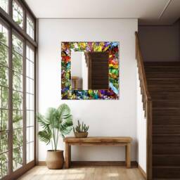 Mirror Wall Decor, For Bathroom, Entryway Hallway Mirror, Luxury Home Living Room Decorative On Tempered Glass - thumbnail 4