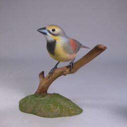 Dickcissel Hand Carved & Painted Wooden Carved Bird - thumbnail 2
