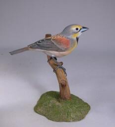 Dickcissel Hand Carved & Painted Wooden Carved Bird - thumbnail 3