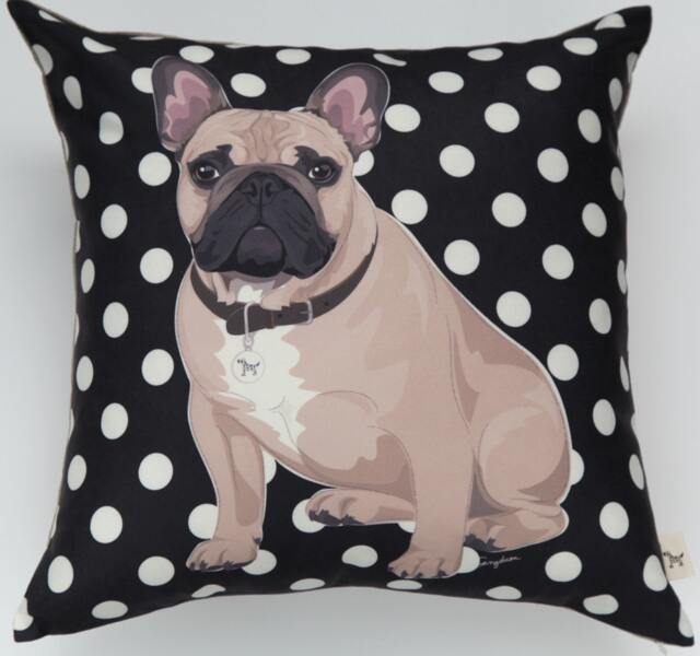 French Bulldog - Brown Pillow Cover - image 1