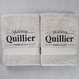 Custom Embroidered Towels With Business Logos. Multiple Sizes Face Cloth, Hand Towel, Bath Sheet. Colours. UK - thumbnail 3