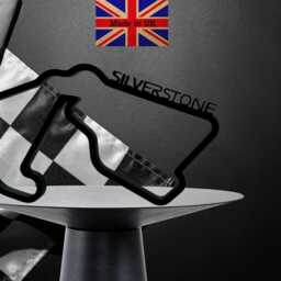 Carbon Fiber Effect - F1 Silverstone & Other Circuits Free Standing Wall Art Add Speed & Style To Your Home D??cor 3D Printed - thumbnail 3