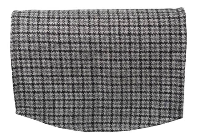Harris Tweed Antimacassar Chair Back - Ebony Houndstooth