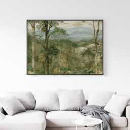 Pine Forest Poster, Woodland Path Print, Nature Wall Art, Paper - thumbnail 2