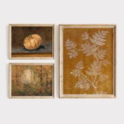 Fall Gallery Wall, Set Of 10 Prints, Autumn Wall Art, Pumpkin Posters Collage, Antique Embroidery, Farmhouse Decor, Landscape Printable Gift - thumbnail 2