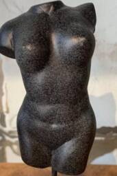 Queen Of Sheba Bust - Charcoal Finish Decorative Sculpture - thumbnail 2
