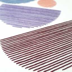 Mid-Century Modern Embroidery Art, Geometric Wall Decor - thumbnail 4