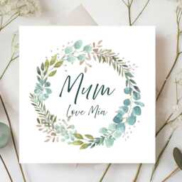 Personalised Mother's Day Gift - Candle Jar, More Designs, Matching Card, Led Candle Bamboo Lid - thumbnail 4
