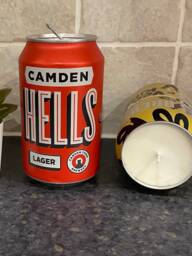 Camden Beer Can Candle - Burns For >50 Hours Fragrances Hand Crafted Vegan Fathers Day Gift Stocking Filler - thumbnail 1