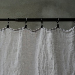 Sheer Linen Curtain Panel For Clips, Curtains Made With Muslin From Europe - thumbnail 2