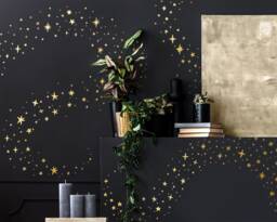 Sparkles & Stars Wall Decals - Nursery Decals, Star Kids Room Decor, Art, Celestial Stickers - thumbnail 1