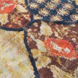 Persian Kantha Quilt Handcrafted Vintage Cotton Bedspread Reversible Embroidered Bohemian Throw Blanket - thumbnail 2