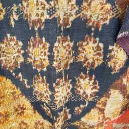 Persian Kantha Quilt Handcrafted Vintage Cotton Bedspread Reversible Embroidered Bohemian Throw Blanket - thumbnail 3