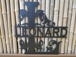 Monogram Wall Hanging, Married Name, Wedding Initial, Front Door Monogram, Gift Ideas, Family, Gift, Initial , New Home - thumbnail 1