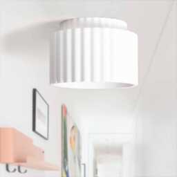 Greece Double - White Ceramic Ceiling Light Spotlight Fixture Entryway Lighting Minimalist Sconce- Hallway Lamp - thumbnail 2