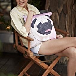 Chihuahua - White/Brown Pillow - thumbnail 4