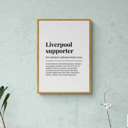 Liverpool Supporter Funny Definition Sport Football Gift Wall Art Print - thumbnail 3