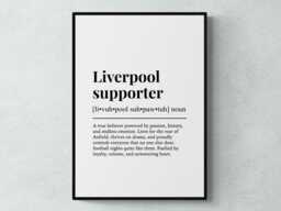 Liverpool Supporter Funny Definition Sport Football Gift Wall Art Print - thumbnail 1