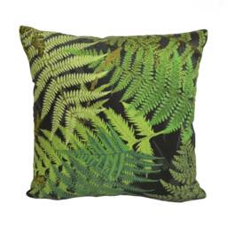 Schumacher - Fernarium Green & Black Imaginative Fern Fronds Designer Cushion Cover Handmade Throw Pillow Luxury Home Decor - thumbnail 2