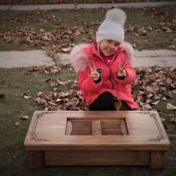 Tea & Coffee Table 80 50 16cm/42cm Chinese Gongfu - Gong Fu Ceremony, Natural Wood - thumbnail 4
