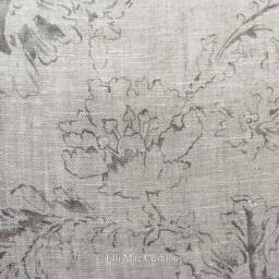 Cabbages & Roses Natural Meggernie Black Designer Linen Cushion Pillow Cover - thumbnail 3