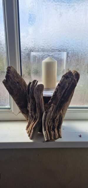 Drifwood Candle Holder - image 1