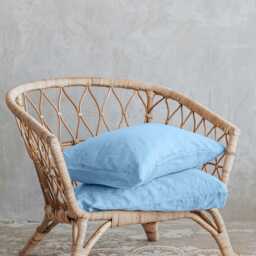 Linen Pillowcases Set Organic Stonewashed Pillow Shams - thumbnail 4