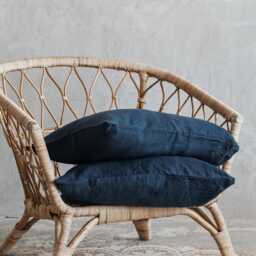 Linen Pillowcases Set Organic Stonewashed Pillow Shams - thumbnail 2