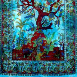 Indian Tapestry Hippy Mandala Wall Hanging Twin Size Bedsheet Urban Style Best Gift Tree Of Life Tie Dye Tapestries - thumbnail 4