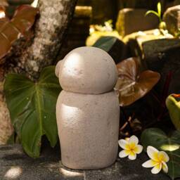 Jizo Buddha 9 Inch/22 cm, Sculpture, Room Decor, House Garden Birthday Gift - thumbnail 4