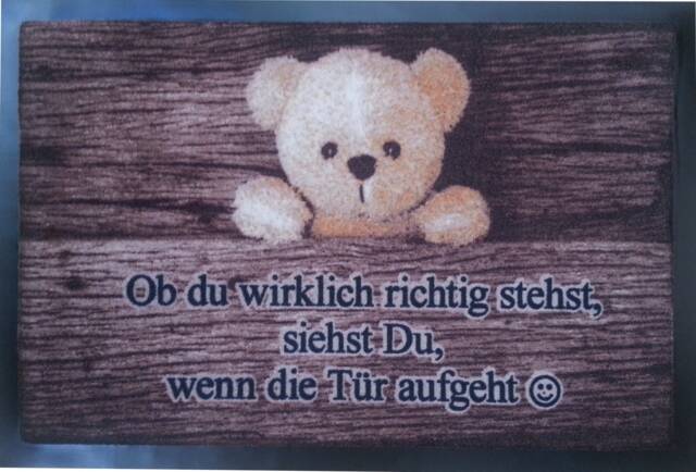 "Floor Mat ""Whether You Really Stand Right"