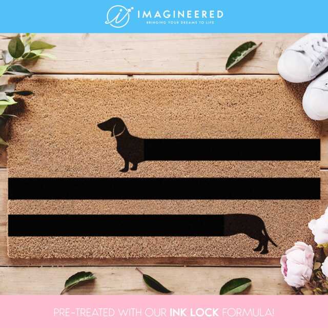 Long Dachshund Doormat - Weiner Dog Custom Welcome Mat Cute Breed Home Decor- Funny - image 1
