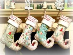 Christmas Stocking With Personalized Name Tag - thumbnail 4
