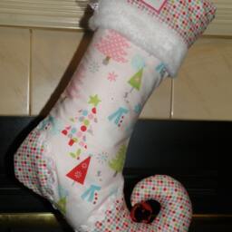 Christmas Stocking With Personalized Name Tag - thumbnail 2