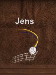 Volleyball Personalised Embroidered Towels - thumbnail 1
