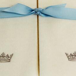 Nature's Linen Disposable Guest Hand Towels Wrapped With A Ribbon - Embossed Crown - thumbnail 3