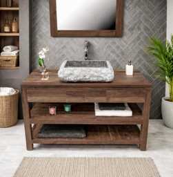 "Wood Vanity Unit - The " - thumbnail 1