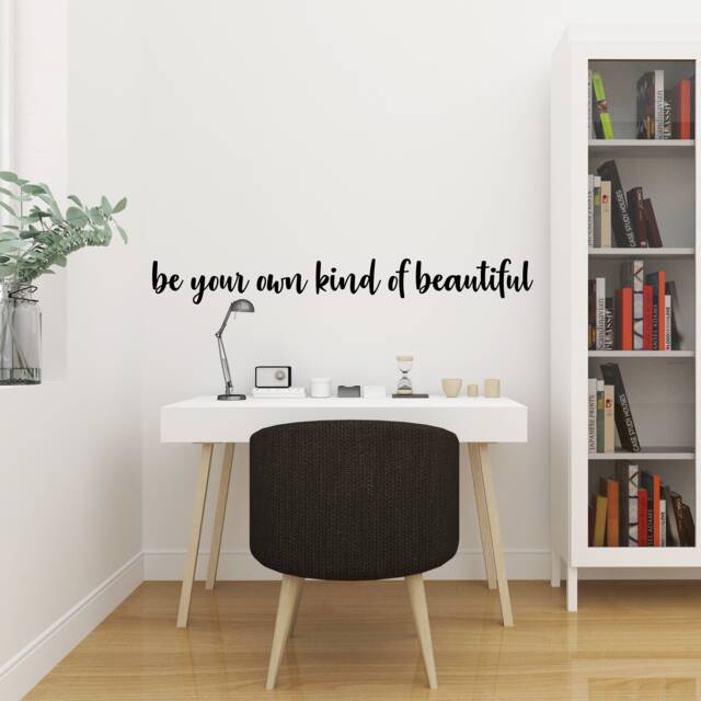 Be Your Own Kind Of Beautiful Inspirational Motivational Wall Decal Quote Art For Home Living Room Office Gym Decor Decorations 42x6 - image 1