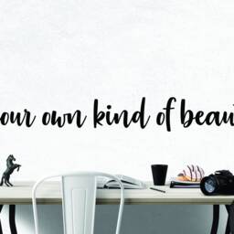 Be Your Own Kind Of Beautiful Inspirational Motivational Wall Decal Quote Art For Home Living Room Office Gym Decor Decorations 42x6 - thumbnail 2